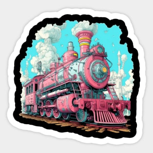 A Steam-Powered Train Adventure Sticker